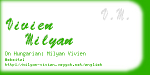 vivien milyan business card